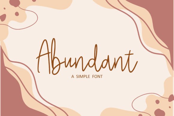 Abundant Script Font for Digital Marketing