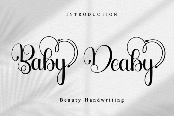 Baby Deaby Font: Stylish Script for Handmade Products