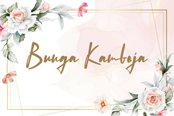 Bunga Kamboja Font: Elevating Campaign Visuals