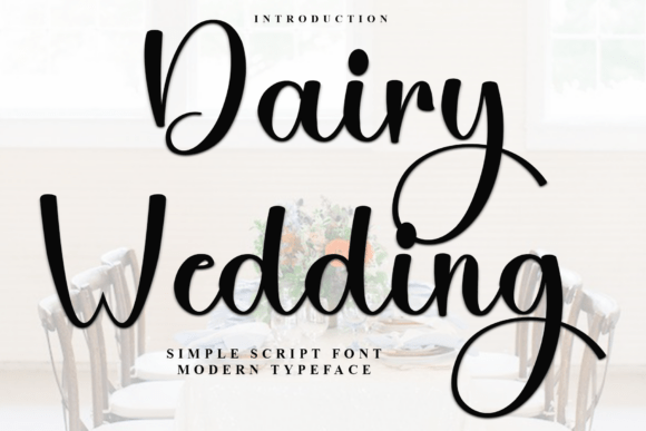 Dairy Wedding Font: Festive Script for Makers