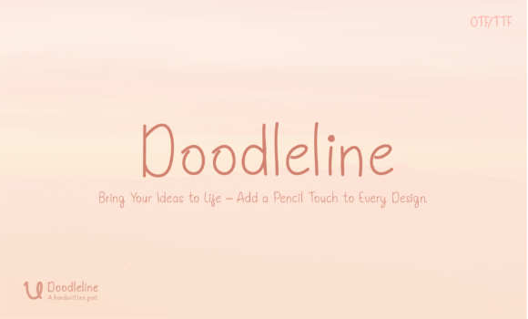 Doodleline Font: Handcrafted Charm for Editorial Design