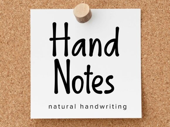 Hand Notes Font: Authentic Handwriting for Crafters