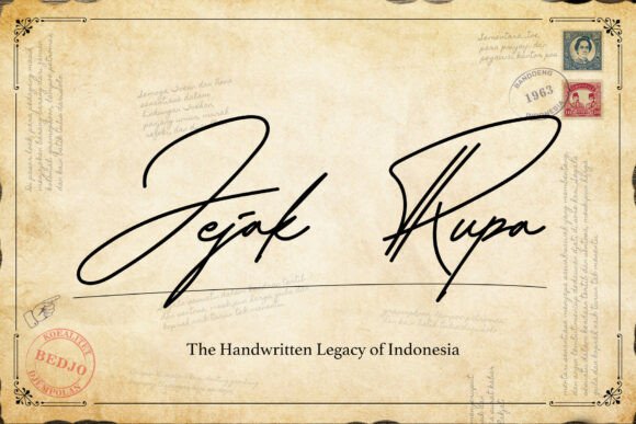 Jejak Rupa Font: Vintage Script for Handmade Products