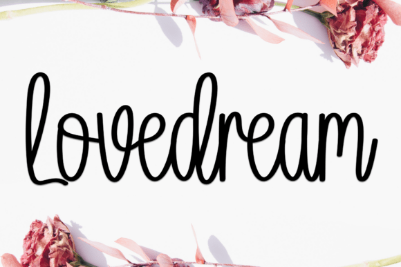Lovedream Font: Elegant Script for Handmade Labels