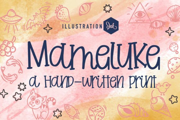Mameluke Font: Cheerful Handwritten Type for Crafts