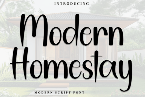Modern Homestay Font: A Warm Typeface for Branding