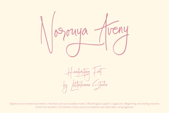 Norouya Aveny Font Review: Elegant Script for Branding