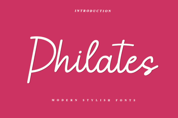 Philates Font: Bold Handwritten Type for Web Design