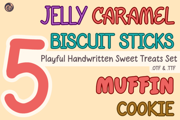 Playful Sweet Treats Set: A Handwritten Font for Branding