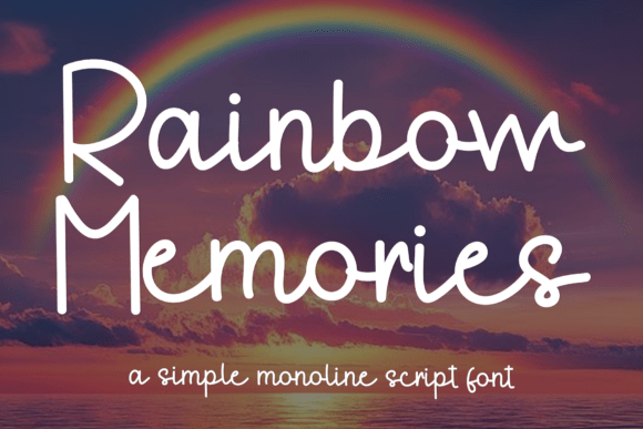 Rainbow Memories Font: Joyful Branding for Small Business