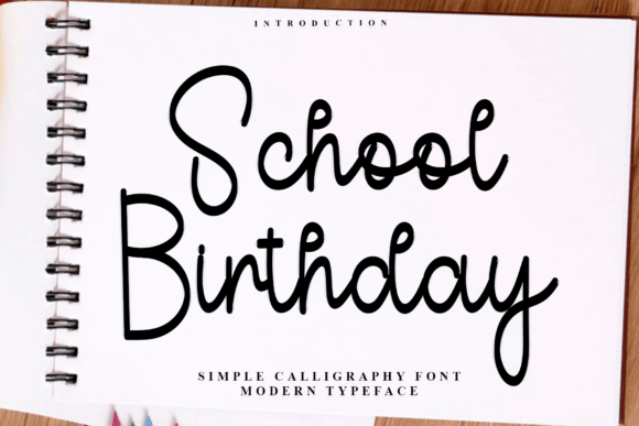 School Birthday Font: Handwritten Charm for Business Branding