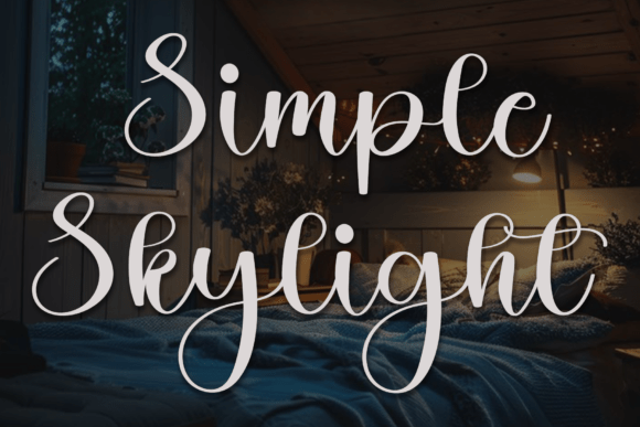 Simple Skylight Font: Soft Script for Editorial Design