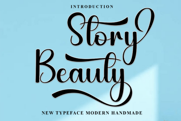 Story Beauty Font: Soft Typography for Editorial Design