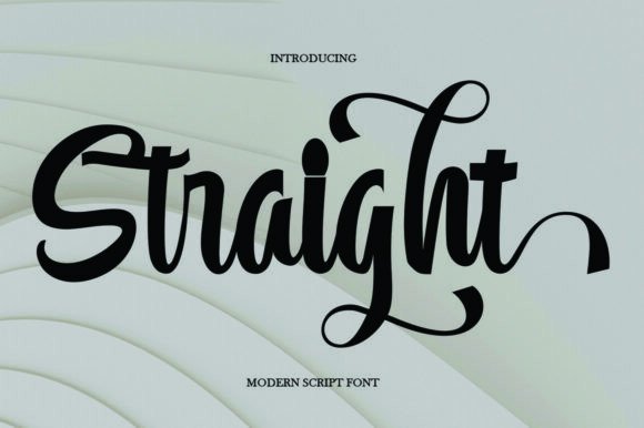 Straight Otf Font: Modern Script for Digital Layouts