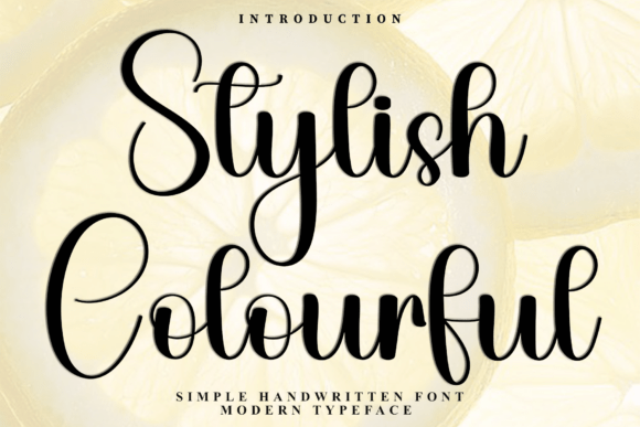 Stylish Colourful Font for Small Business Branding