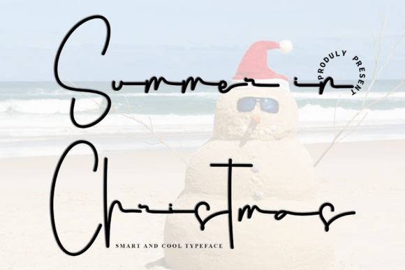 Summer in Christmas Font for Web Design