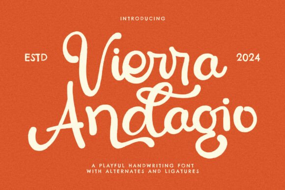 Vierra Adagio Font Review: Retro Script for Modern Branding